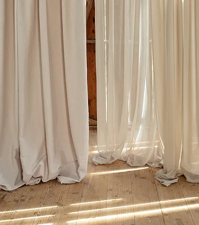 Halbtransparente Gardinen