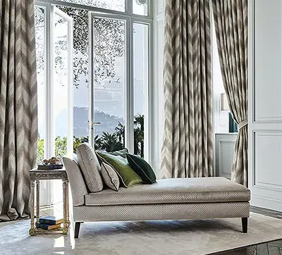 Vorhänge in elegantem Ambiente