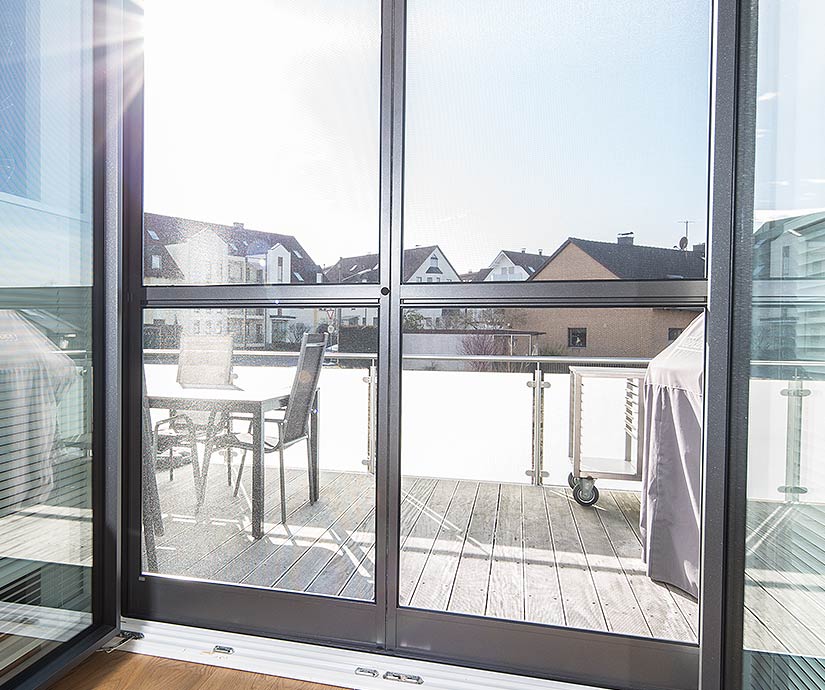 Insektenschutz an den Terrassentüren