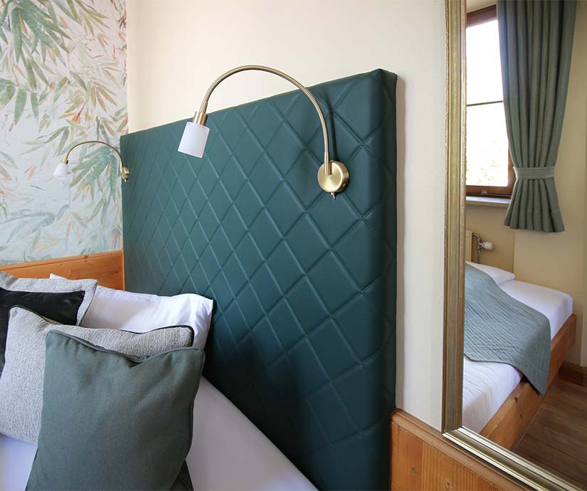 Zimmergestaltung im Hotel-Brauereigasthof Fuchs, Steppach